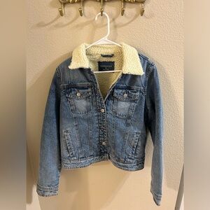 American Eagle Fleece Lined Jean Jacket